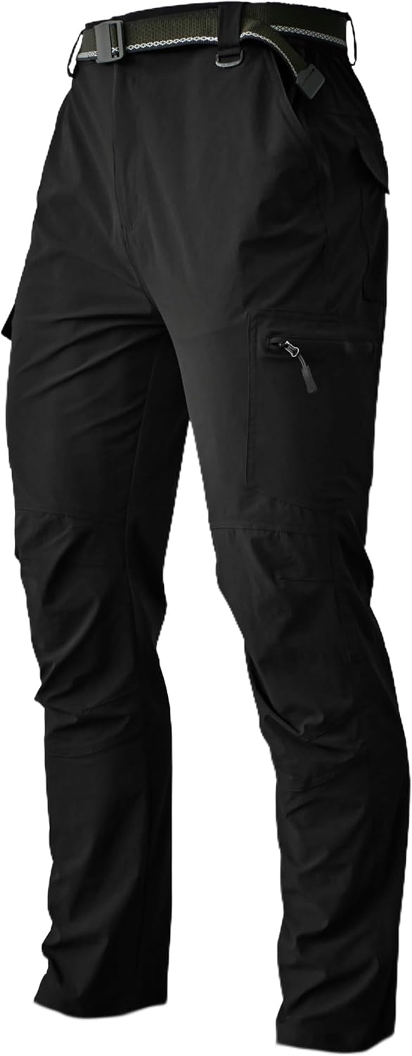 Men's Cargo Hiking Pants Lightweight Water Resistant Quick Dry Outdoor Fishing Travel Climbing Work Pants