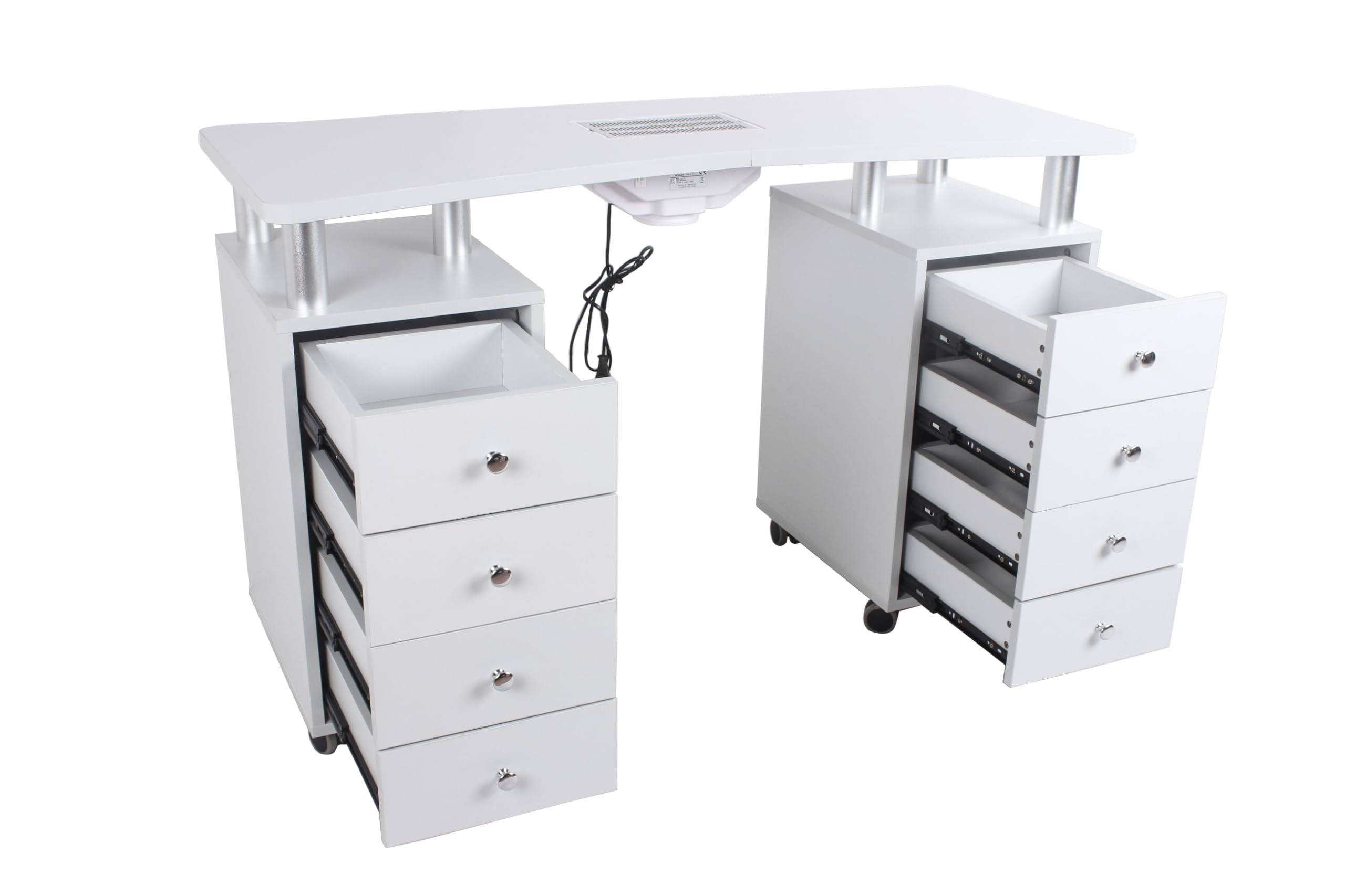Mesa para manicura de uñas, ideal para decoración de uñas - Mesa profesional para artistas, tatuadores, estudios y estética