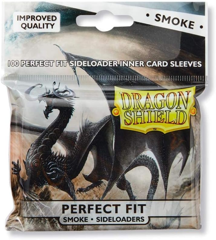 5 Packs Dragon Shield Inner Sleeve Sideloader Smoke Standard Size 100 ct Card Sleeves Value Bundle!