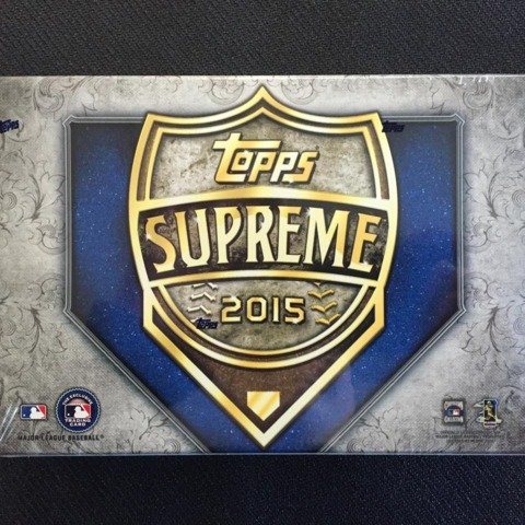 2015 Topps Supreme Baseball Cards Hobby Box (1 pack/box, 2 cards/pack, 2 AUTOGRAPHS PER BOX, Look for Supreme Scope Autograph Relic Book Cards ) Release Date 9/30