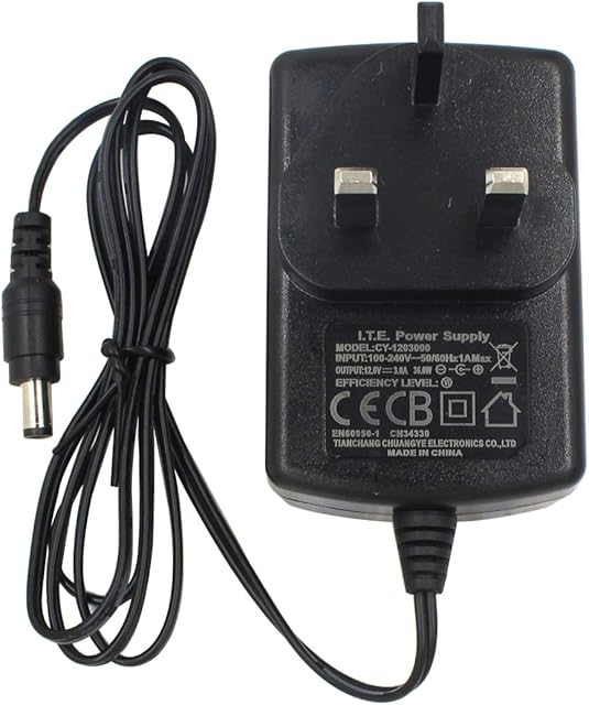 AC to DC 12V 3A Power Adapter Supply, Plug 5.5mm x 2.1mm, for CCTV Cameras DVR NVR