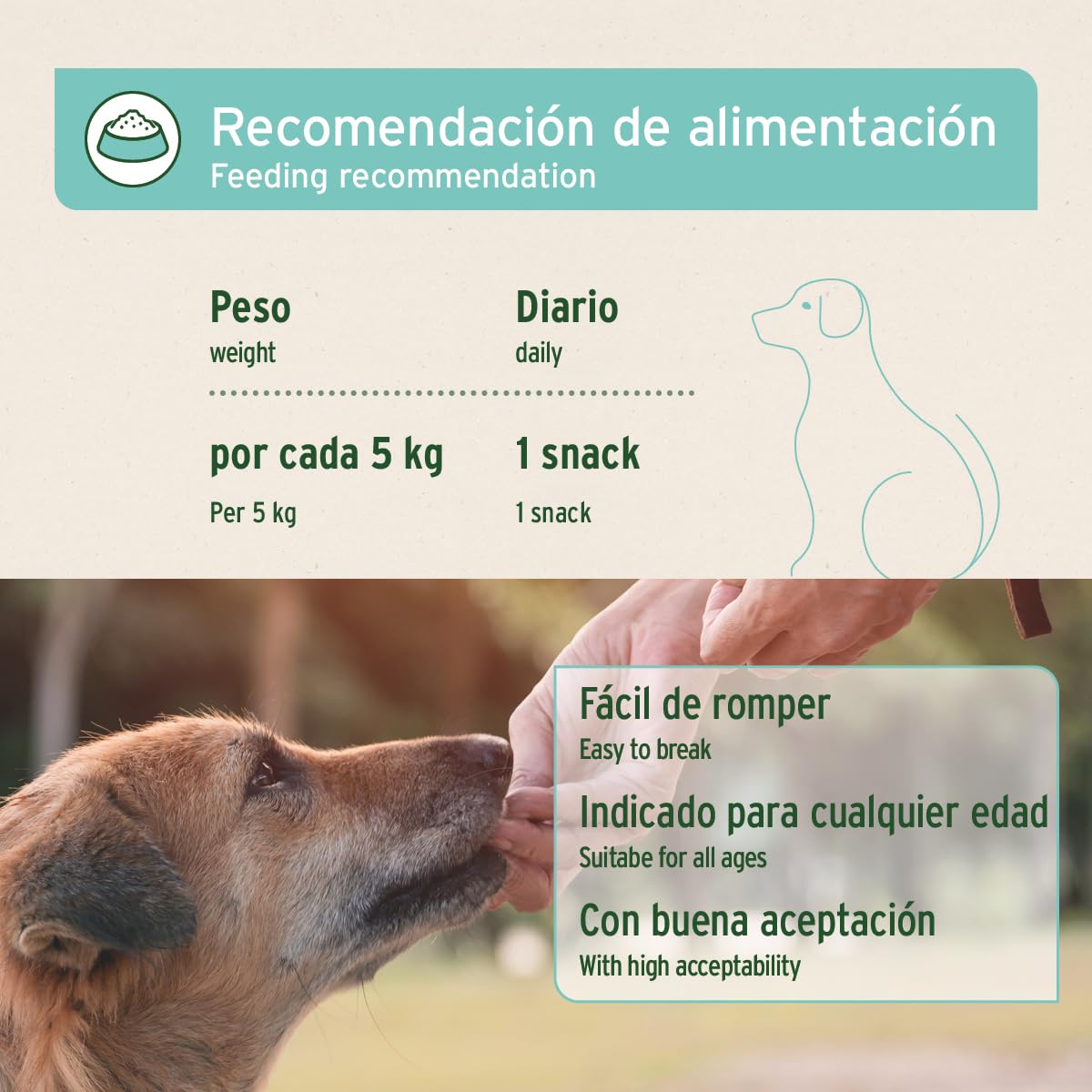 AniForte Denta Snack para Perros 300 g - Cuidado Dental Natural, contra el Mal Aliento, golosinas para Perros para Unos Dientes sanos, para la higiene bucal y el Cuidado Dental