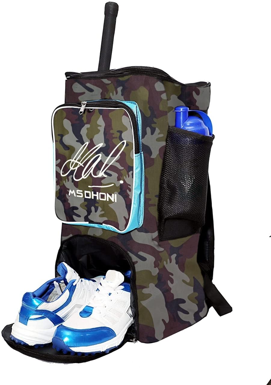 Dev Star House MS Dhoni Cricket Kit Bag with Heavy Material (Green-Army) 1