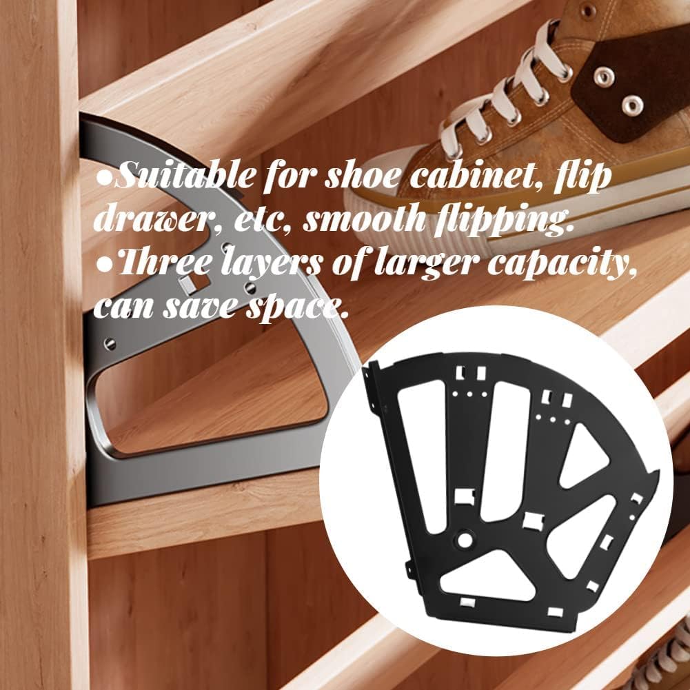 Cerniera Per Scarpiere, Raccordi Di Ricambio Per Scarpiere Nere, 4 - Foto 12