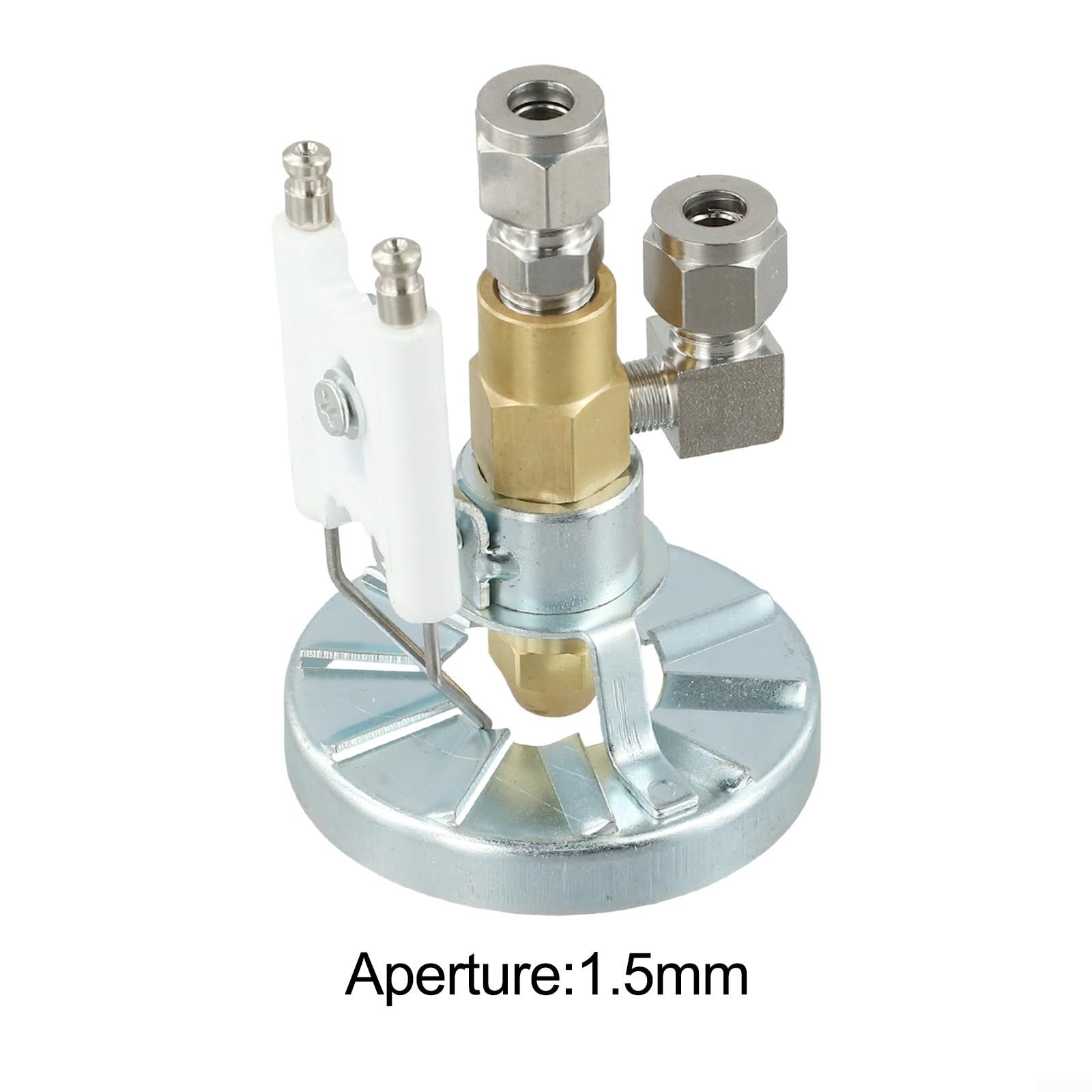 Ugello a sifone per bruciatori di olio esausto, sifone in acciaio inox, ugello a sifone per officina, umidificazione, raffreddamento, pulizia e rimozione della polvere (1,5 mm)