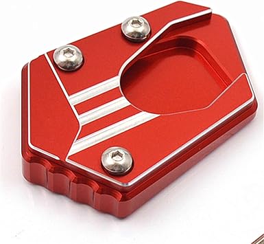 Side Stand Enlarger Extension Pad FOR HONDA CB150R CB300R CB650R CBR650R CB650F CBR650F CB300F CB500X CBR500R CB500F Red