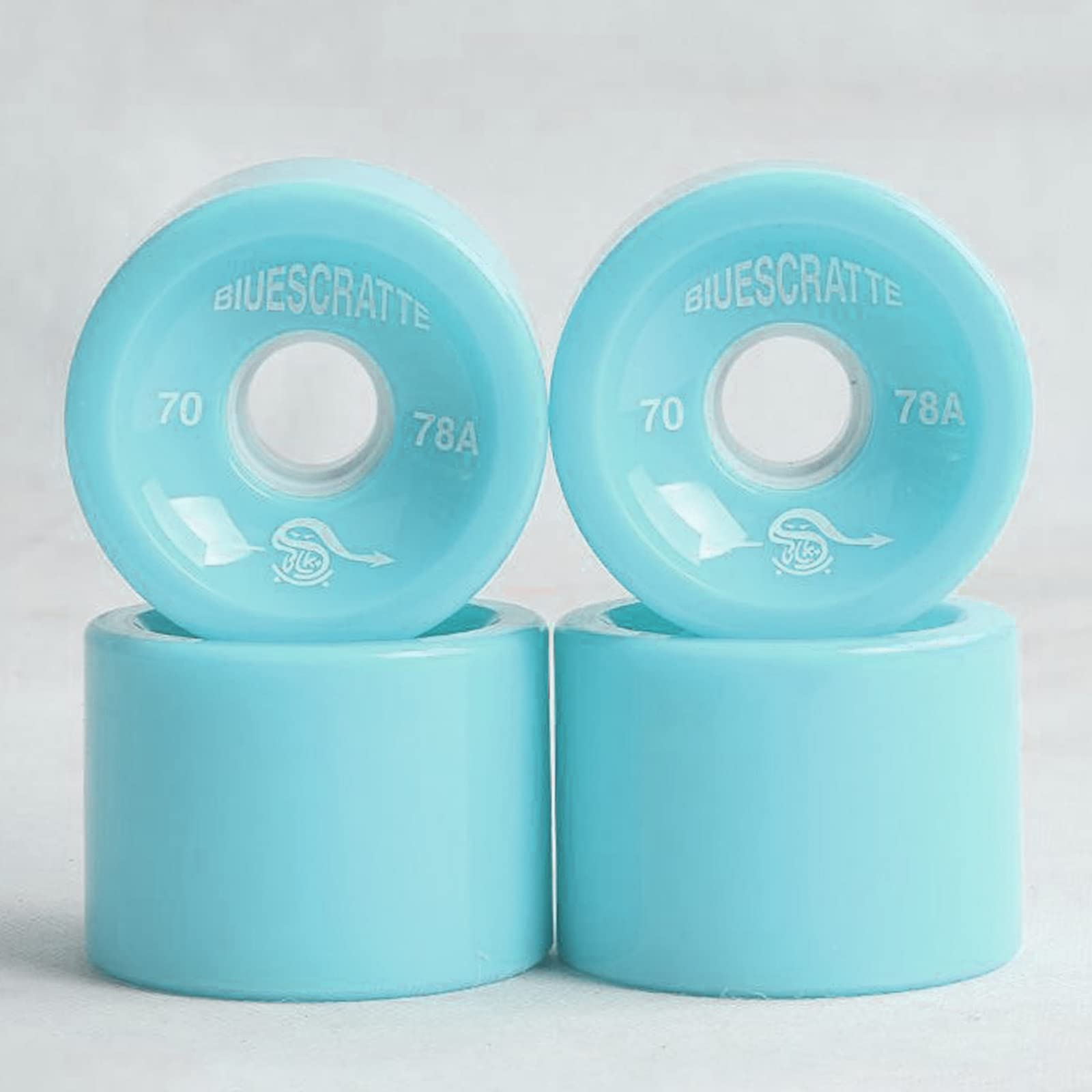 Lumineux Skateboard Roues 4 pièces/Paquet 70mm Longboard PU Roue Remplacement Planche à roulettes 78A dureté Roues croisière roulements de Roue Couverture extérieure