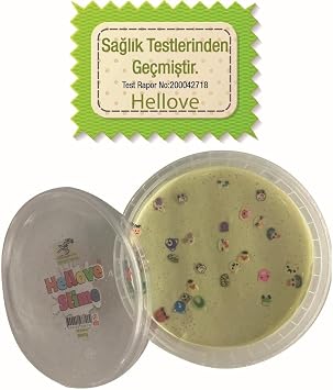 Hellove Hayvan Fig rl  Slime Oyun Hamuru Ele Yap mayan Pofuduk Slaym 1 Adet 170 Gram Sar