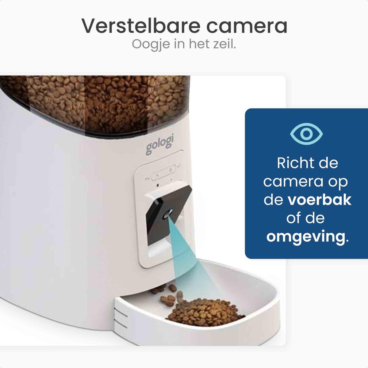 Voerbak Met Chip | Nooit Meer Eten Stelen | Automatische Voerbak Incl Timer Hond En Kat Blauw