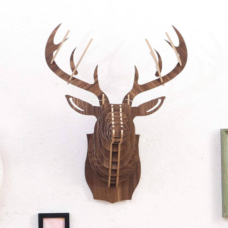 ビンテージ　鹿　木彫り　紫檀　彫刻　置物　インテリア　工芸品　美術品　A2588 ビンテージ 鹿 木彫り 紫檀 彫刻 置物 インテリア 工芸品 美術品