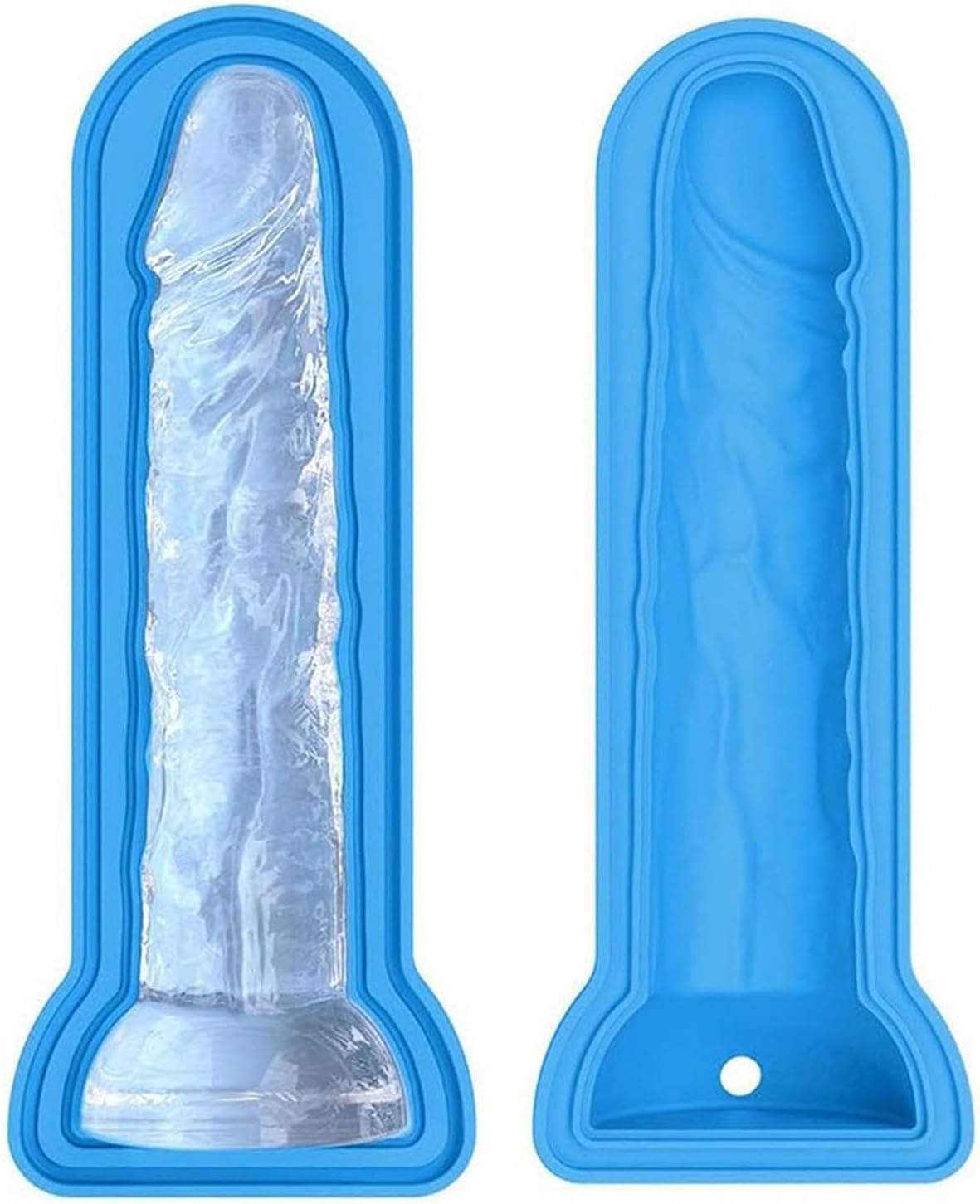 Adult Prank Ice Cube Novelty Ice Cube Tray Prank Silicone Ice Cube For Whiskey Cocktails Making Ice Cubes And Fun Iced Coffee Cubes For Party Gifts (Blue)