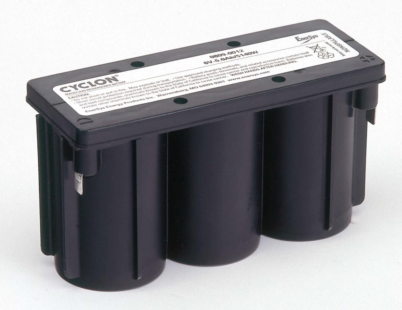 lead-acid battery, mono block (X Cell 1x3) Cyclon 0809-0012 6V 5,0Ah, 6V, Pb