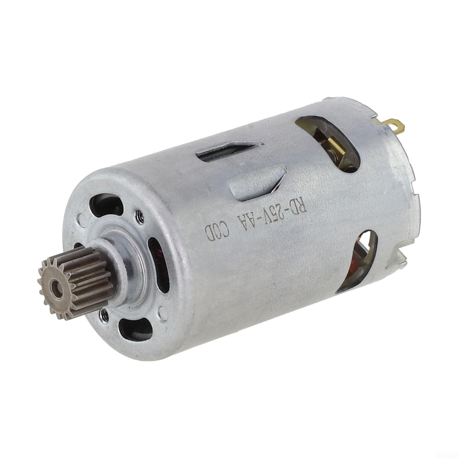 RS550 8-Tooth DC Motor for Handheld Lithium Electric Saws – 21V Brush Motor with Conical Gear, 0–3000 RPM, Metal Housing, 60–120W Output, 88×58×40 mm