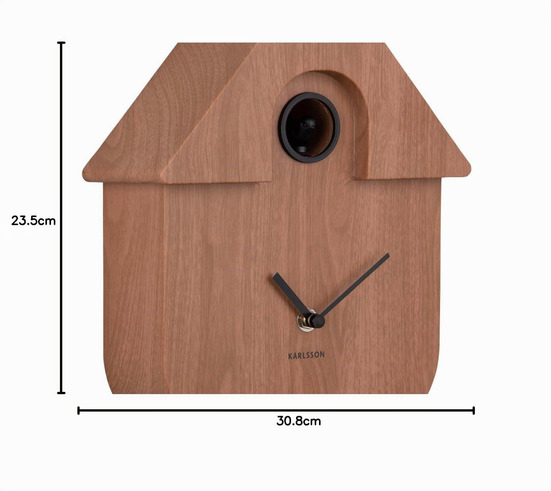 Karlsson Kuckucksuhr Modern Cuckoo - Braun - 8.5x21.5x41cm