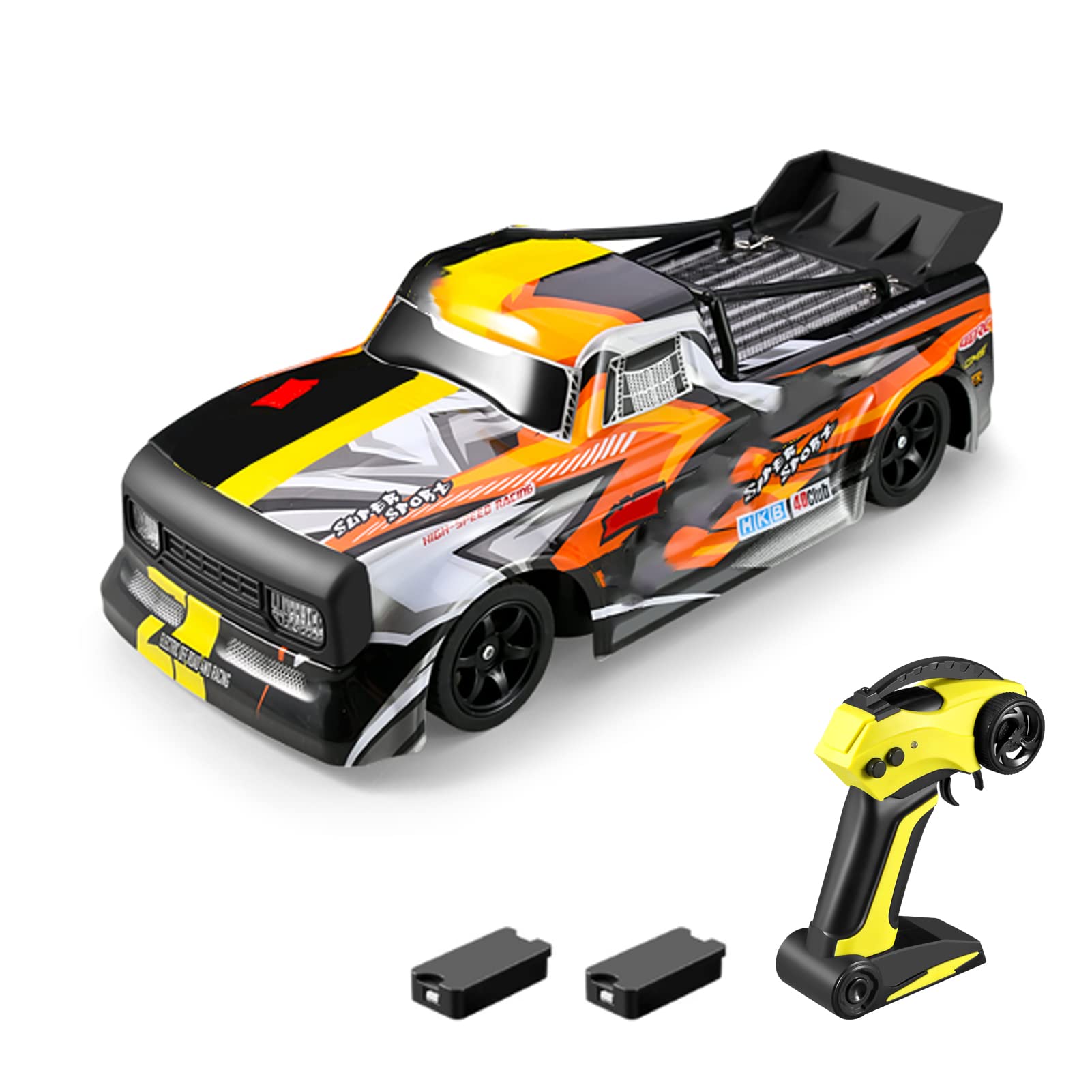OUNA Remote Control Drift Car Remote Control Car 2.4GHz 4WD 30km/h High Speed Remote Control Race Car for Kids Children Boys Gift RTR 2 Battery