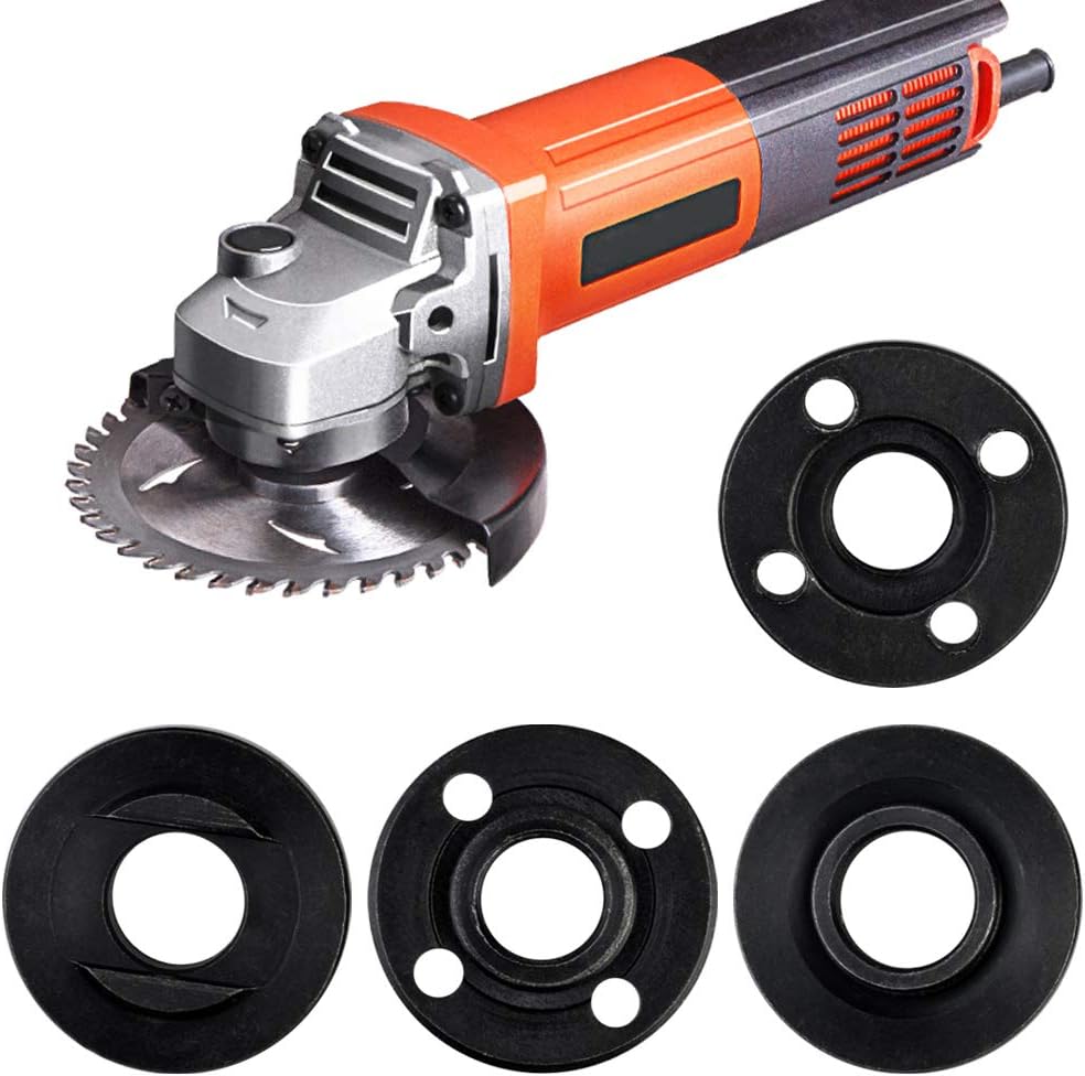 Topbuti 5pcs Grinder Flange Angle Wrench Spanner Metal Lock Nut for Compatible with Dewalt Milwaukee 193465-4 Bosch Black Decker Ryobi Makita 5" 5/8-11 Parts : Tools & Home Improvement