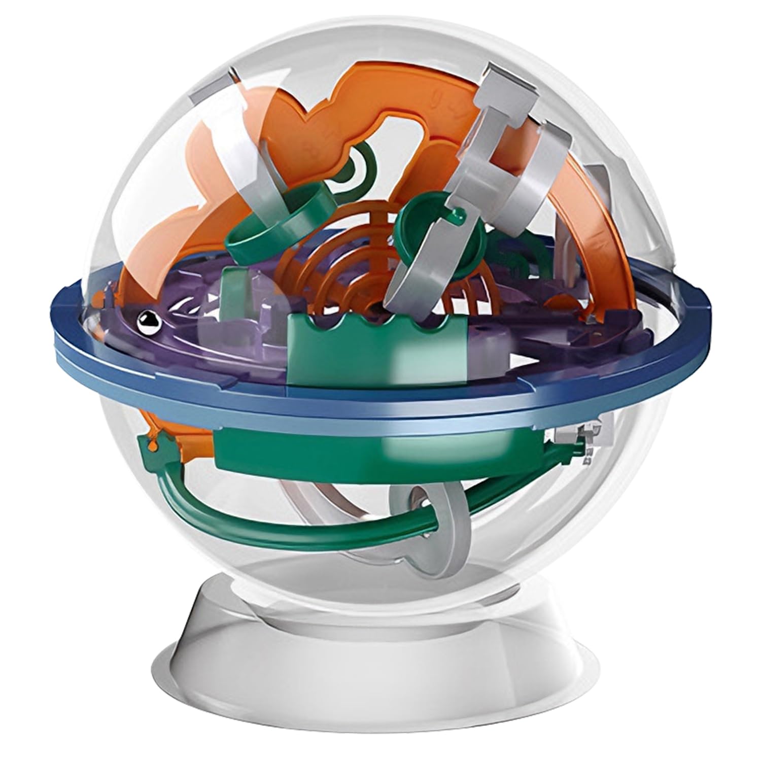 3D Maze Game with 100 Obstacles, 3D Puzzle Ball Maze Fidget Toys, Brain Teasers Puzzle Game, Interactive Intelligence Puzzle Toy for Adults and Kids Aged 8 and up