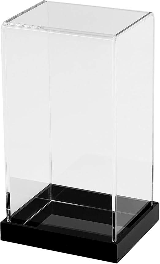 2.7" x 5.5" Clear Acrylic Display Case by Studio Décor - Display Box for Action Figurines, Dolls, Toys, and Collectibles - 1 Pack