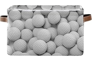 Sport Golf Ball Patterned Golf Basket with Handles