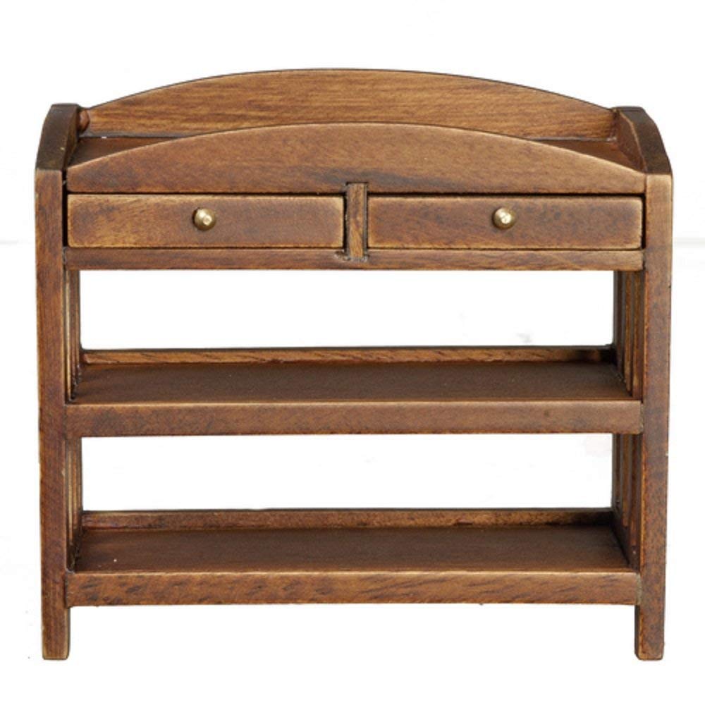 oak baby changing table