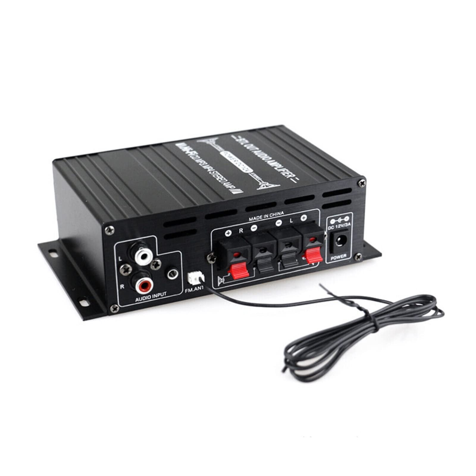 Ampli Voiture, 12V HiFi amplificateur de Puissance stéréo Maison Voiture ampli Basse Voiture Haut-Parleur Classe D Voiture Maison Son amplificateur de Puissance amplificateur de Voiture