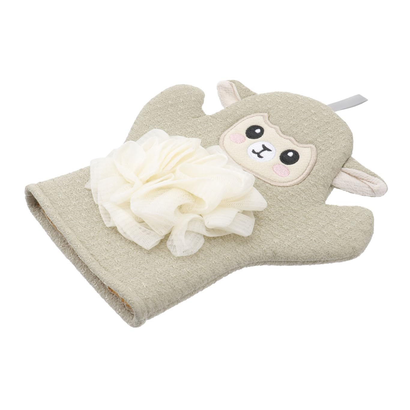 Totority Fun Animal Print Kids Exfoliating Towel Bath Scrubber for Toddlers and Babies