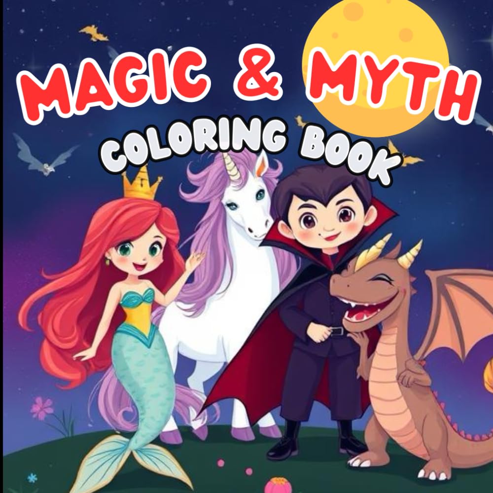 Magic and Myth Coloring Book