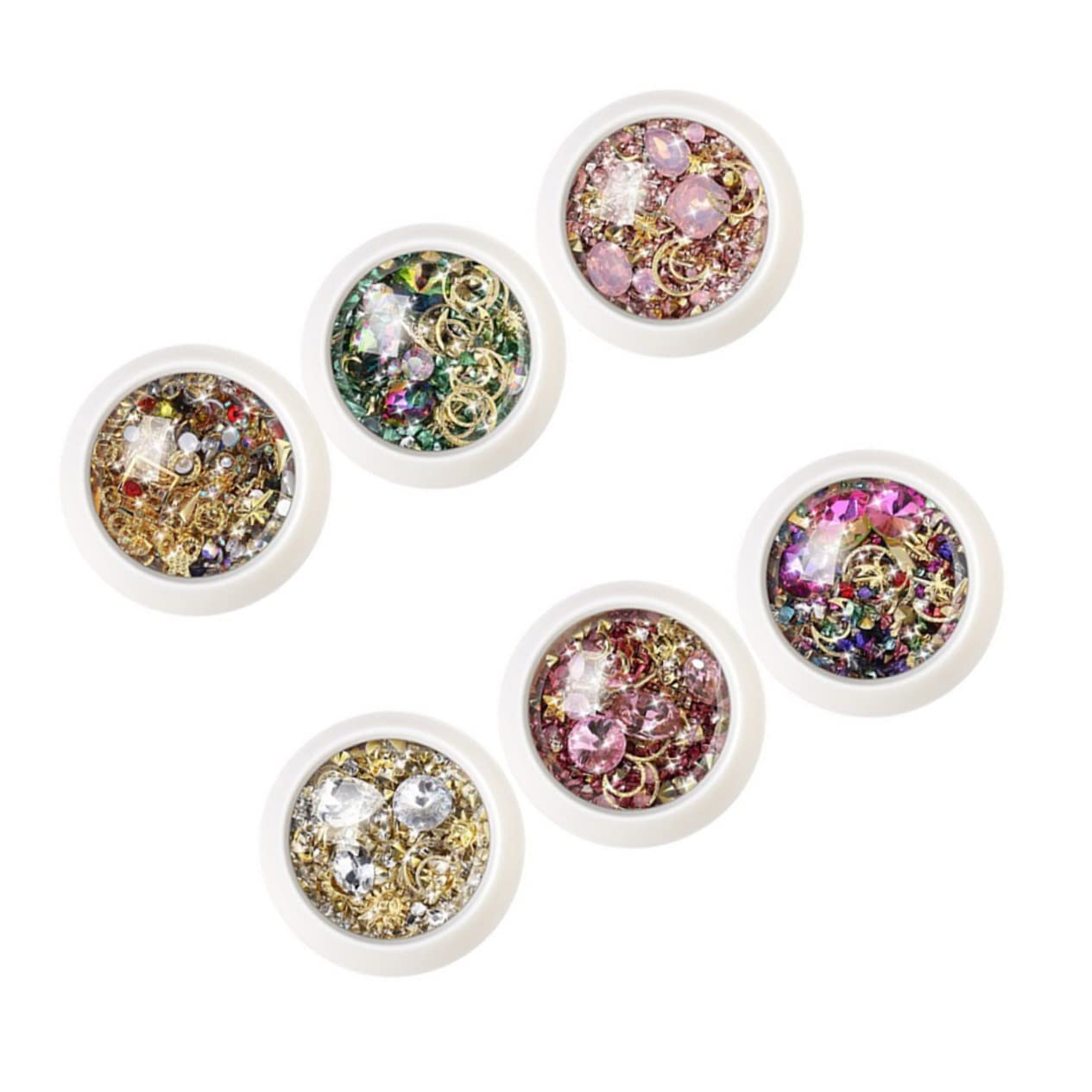 18 Set Accessori per Nail Art Decorazioni Diy per Unghie Forniture Manicure per Donne e Ragazze Materiali Leggeri e Resistenti per Unghie e Professionali