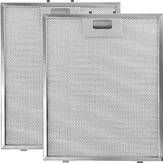 SPARES2GO Vent Extractor Aluminium Mesh Filter Compatible with Indesit Oven Cooker Hood (Pack of 2)