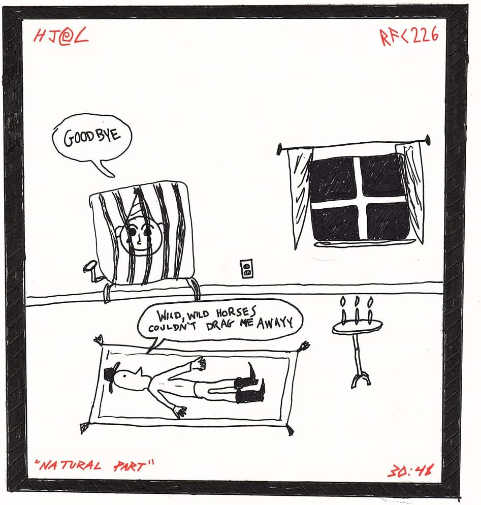 NATURAL PART (TRANSPARENT RED VINYL) por Horse Jumper Of Love — capa do álbum