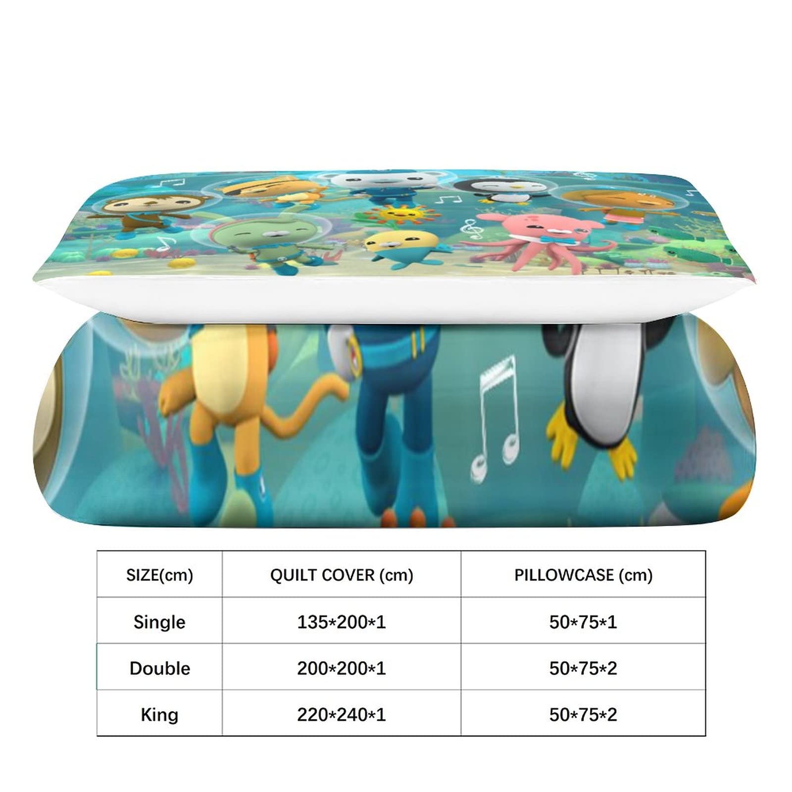 Octonauts Kussensloop, 50 procent_polyester, multi, dekbedovertrek voor één paneel