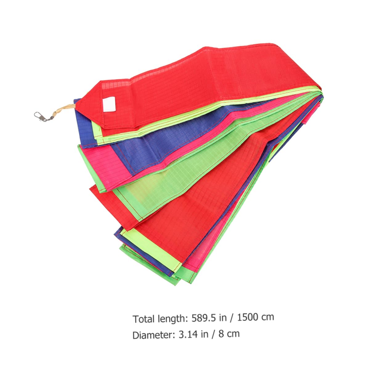 GALPADA 3sets Kite Tail Tube Tail Streamer Bulk Rainbow Easy Connector Design for Simple Assembly 2pcs*3