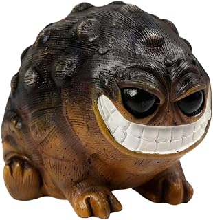 Weird Ugly Funny Obese Toad Statue, Resin Weird Frog Monster Outdoor Garden Yard Patio Decor Quirky Outdoor Decorative Statue Novelty Home Office Sculpture Unique Gift