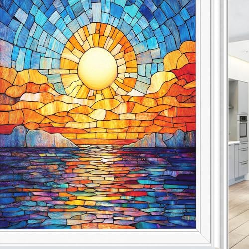Vinilo decorativo para ventana opaco textura geométrica 31.5x47.2 in miniatura 1