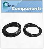 211124 & 211125 Washer Belt Set Replacement for Maytag Lse7806ace, Lat9416aae, Lsg7806aae, Lse7804ace, Se1000, A612, Lat9356aae, Lat2500aae