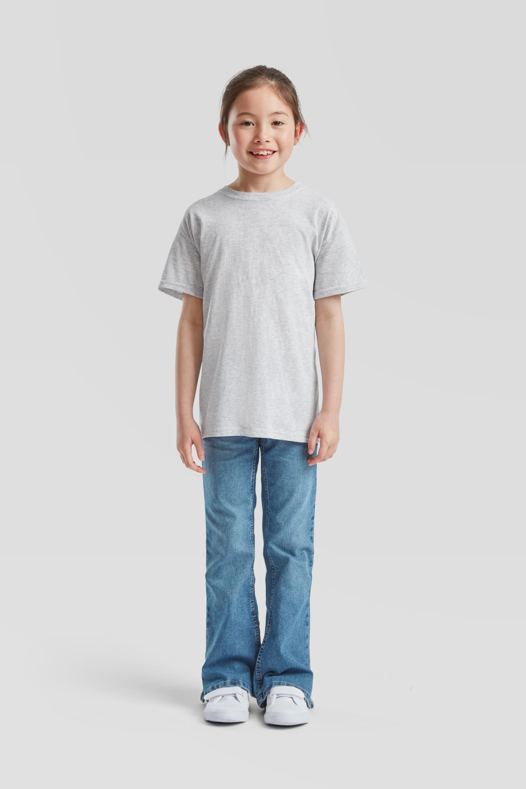 Fruit of the Loom Confezione da 10 magliette originali per bambini | Maglietta per bambini in 100% cotone, certificata Oeko-Tex, a maniche corte + sacchetto in tessuto MyShirt incluso