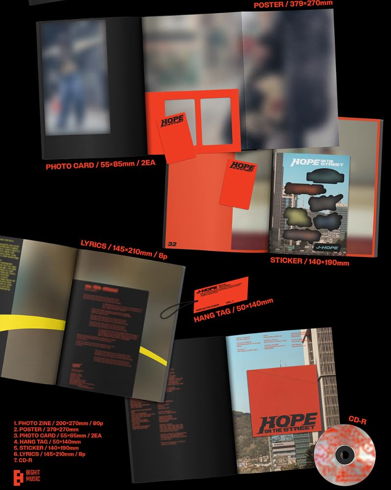 Amazon.com: BTS J-HOPE HOPE ON THE STREET VOL.1 Álbum (Ver PRELUDE