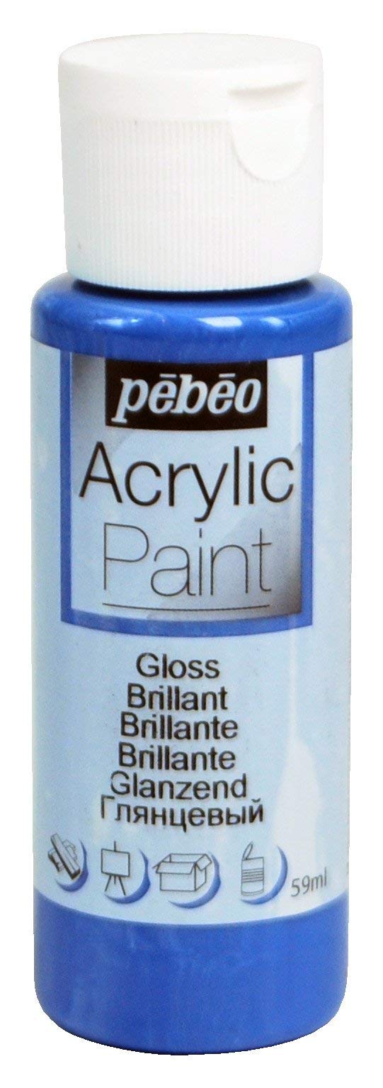 Pebeo Overseas Blue - Acrylic Paint Gloss Ultramar Blue - 59 Ml