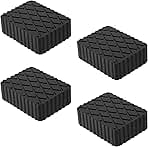 4 Pack Solid Rubber Auto Lift Pads, Anti-Skid Lift Block Spacer Pad for Car Lifts, Jacks and Racks, 3000lbs Loading Capacity, 6-1/3