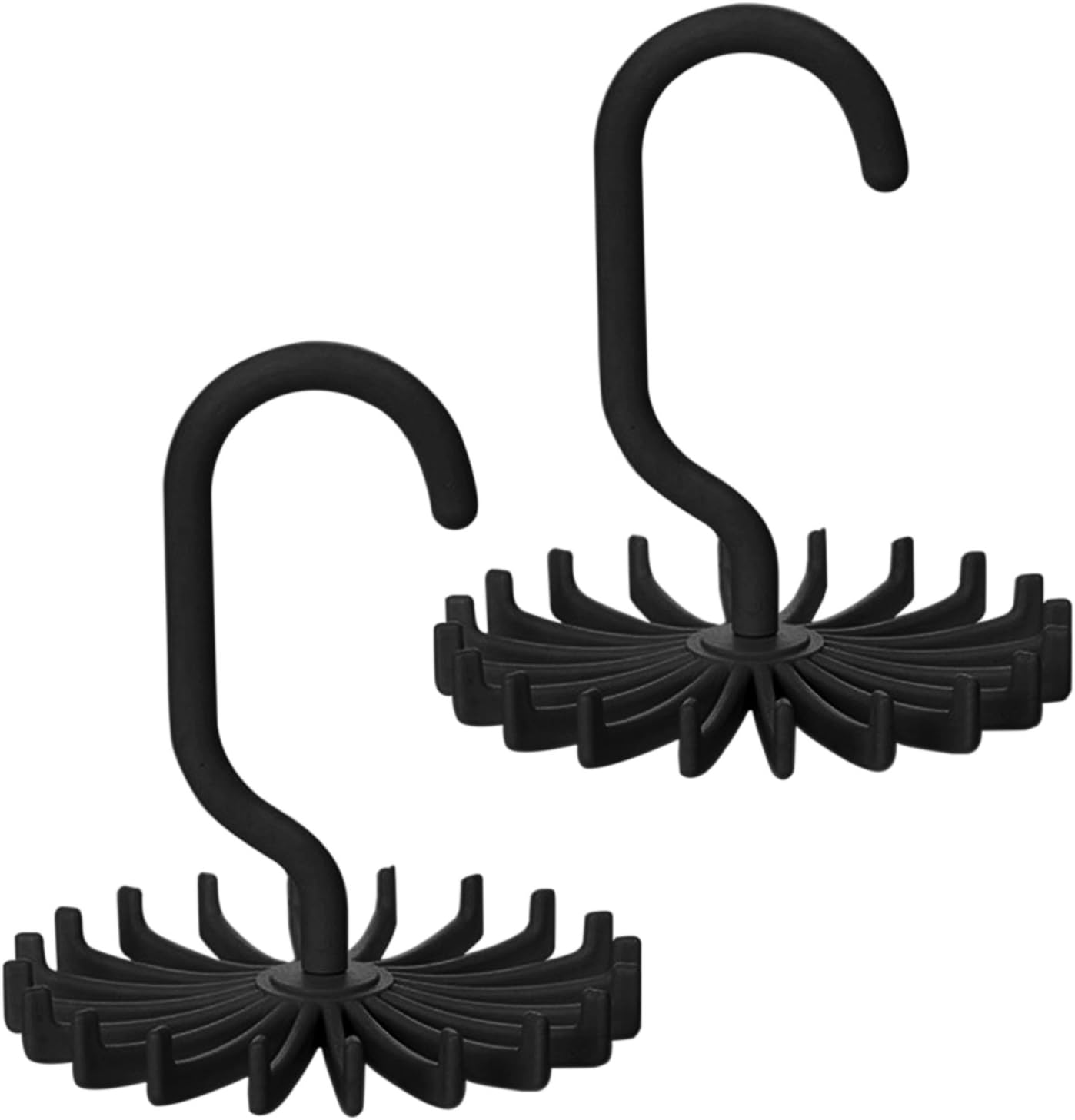 2 Pack Bow Tie Rack Belt Hanger Holder Hook Rotates 360 Degrees for