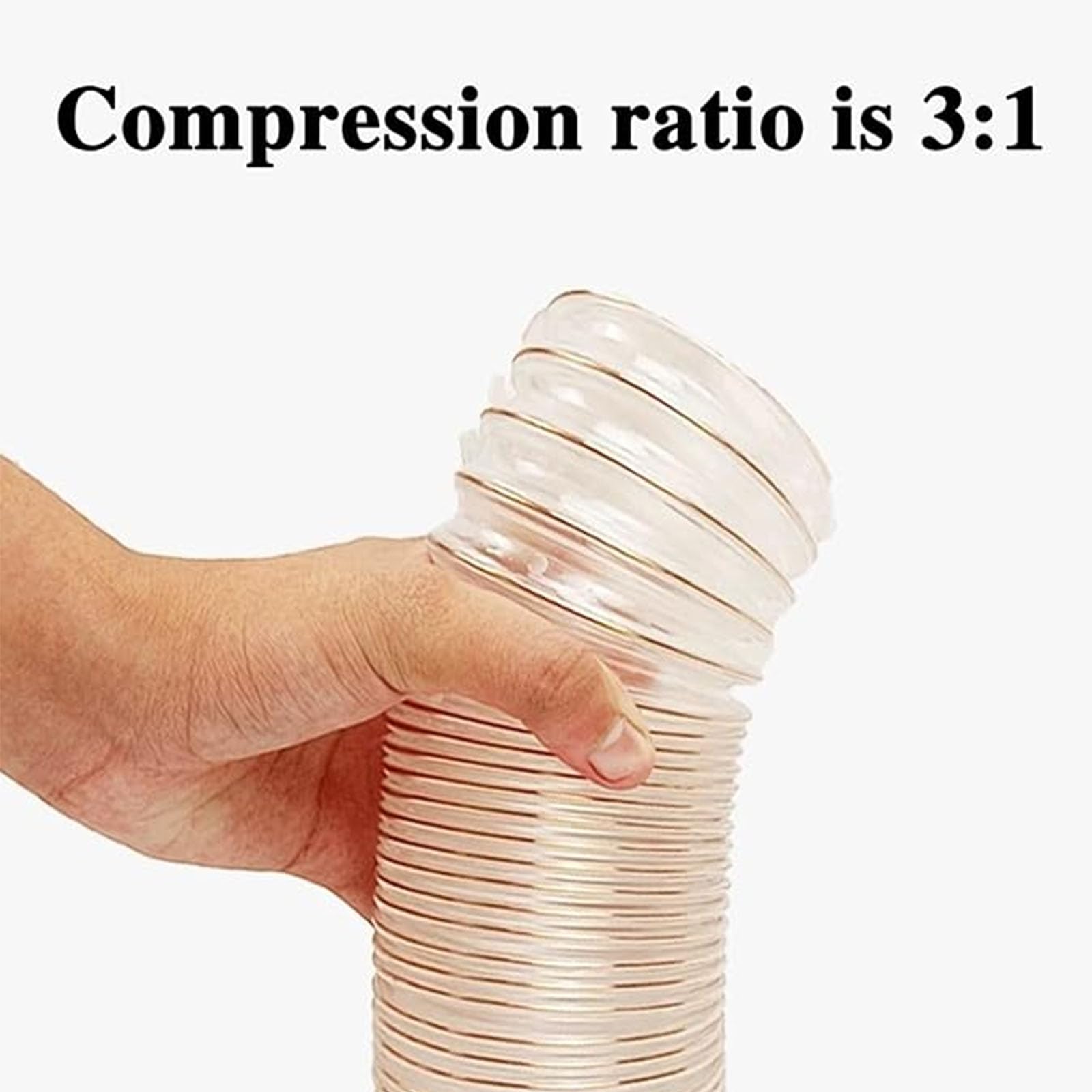 Tubo Di Aspirazione, Tubo Aspirazione a Pressione, Lunghezza 1m Spessore Parete 1.2MM, Tubo a Spirale in Poliuretano Aspirazione Standard Condotto Dell'aria Poliuretano PU (Diametro interno: 120mm)