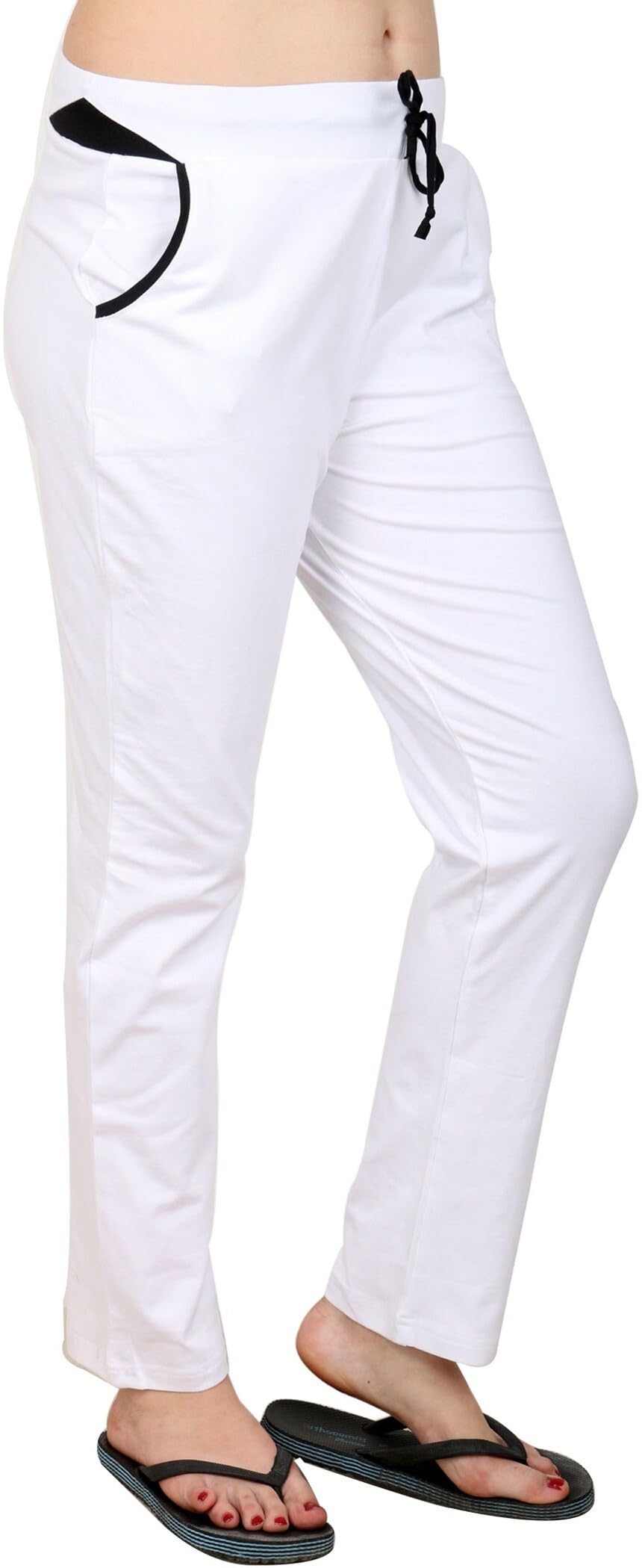 auraori Aurari Comfortable Women's Cotton Blend Trackpants – Perfect for Summer, Stylish Lounge Pants, Pajamas and Casual Lowers for Everyday Wear Perfect for Women and Girl's-picture-10