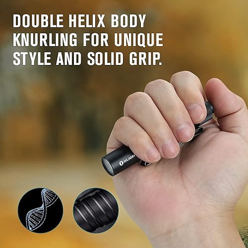 Miniatura 10 de OLIGHT I3T EOS 180 lúmenes de doble salida Slim EDC linterna para acampar y senderismo, linterna con interruptor de cola con batería AAA (TI)