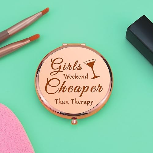 Miniatura 5 de Regalos de fin de semana para niñas espejo de maquillaje compacto para niñas hermana mejor amiga regalos de viaje para amiga despedida de soltera