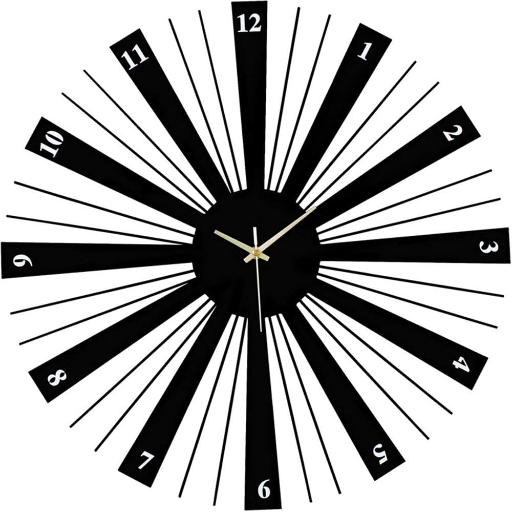 Xihaoer Creative Modern Clocks Living Room Wall Clock Round Decorative Wall Charts European Mute Clock Art Small Practical (S)