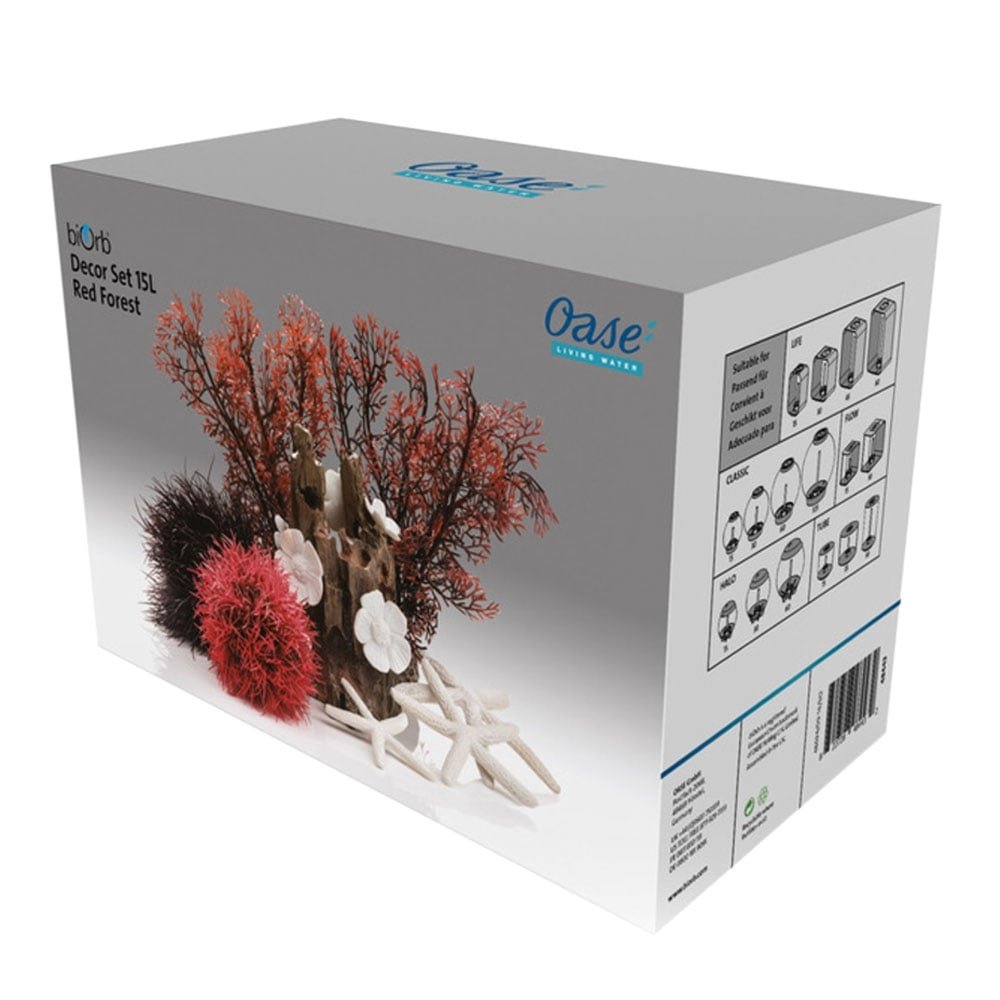 biOrb Red Forest Conjunto de plantas decorativas para acuarios de 15 litros