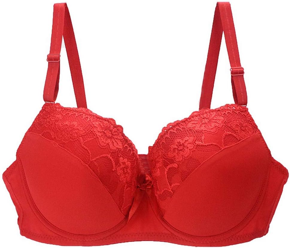 Swbreety Lace Bra for Womens Full Coverage Underwire Bras Padded Underwear