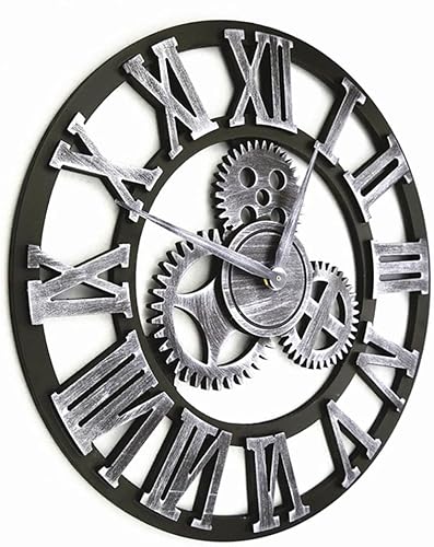 Miniatura 2 de VOSAREA Reloj digital moderno para colgar en la pared, silencioso, sin tictac, decorativo, funciona con pilas, para sala de estar, oficina, sin