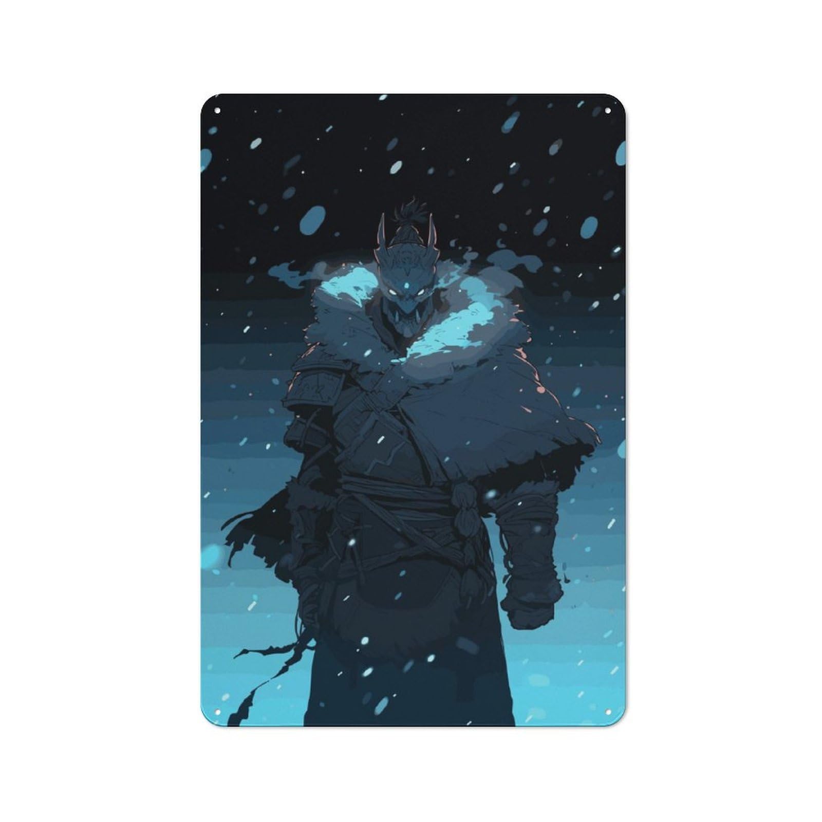 Junmoney Epic Snow Shaman Retro-Style Tin Wall Plaque 30X20cm For Café Or Home Bar, New Home Wall Decor For Home Bar Enthusiasts