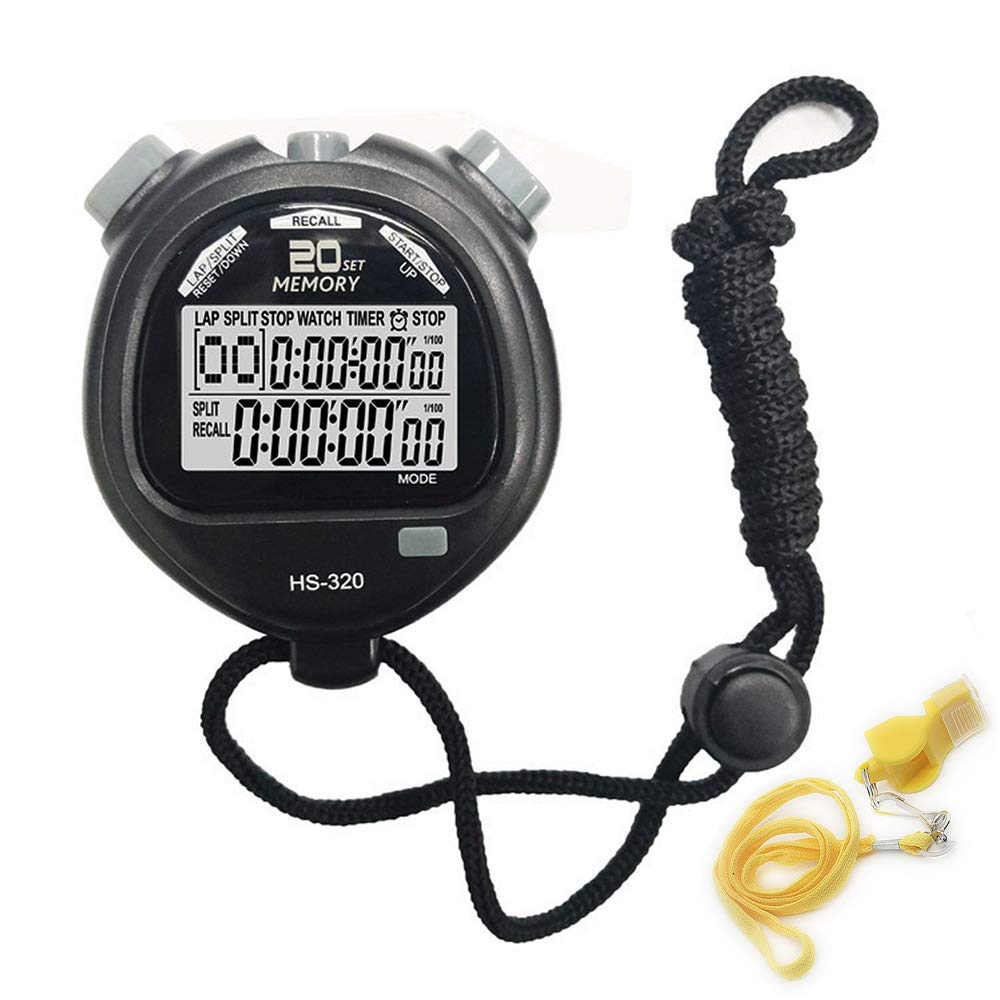 Buy U/B Lap Stopwatch Timer Apply to Coaches Kids Student Athlete with Date Time Alarm